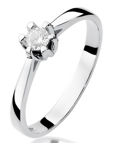 Bonore - Fehér Arany 585 - Gyémánt 0,12 ct gyűrű