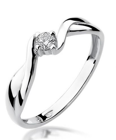 Bonore - Fehér Arany 585 - Gyémánt 0,08 ct gyűrű