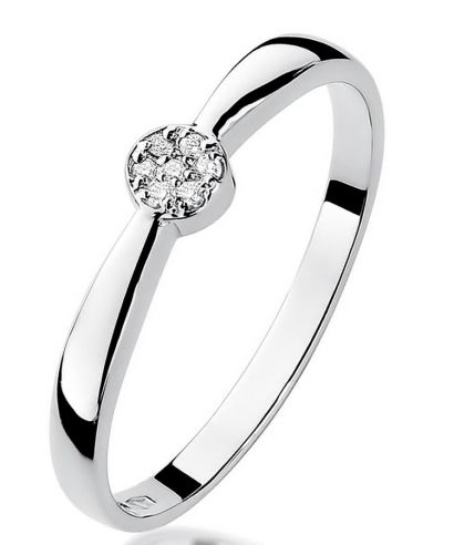 Bonore - Fehér Arany 585 - Gyémánt 0,04 ct gyűrű