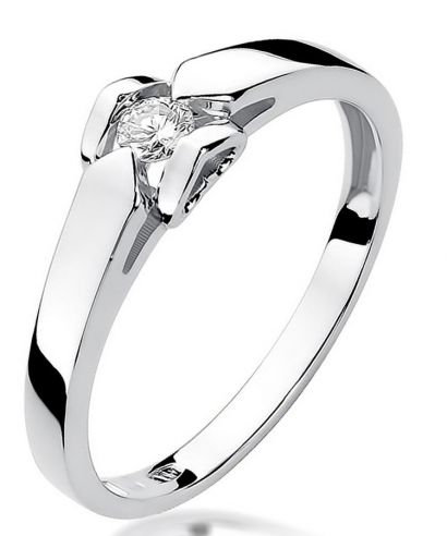 Bonore - Fehér Arany 585 - Gyémánt 0,09 ct gyűrű