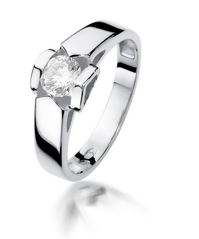 Bonore - Fehér Arany 585 - Gyémánt 0,5 ct gyűrű