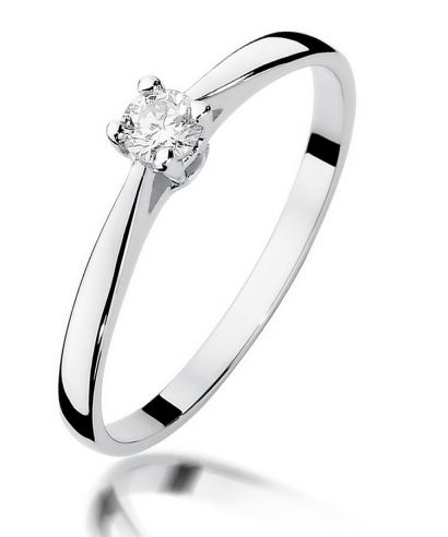 Bonore - Fehér Arany 585 - Gyémánt 0,15 ct gyűrű