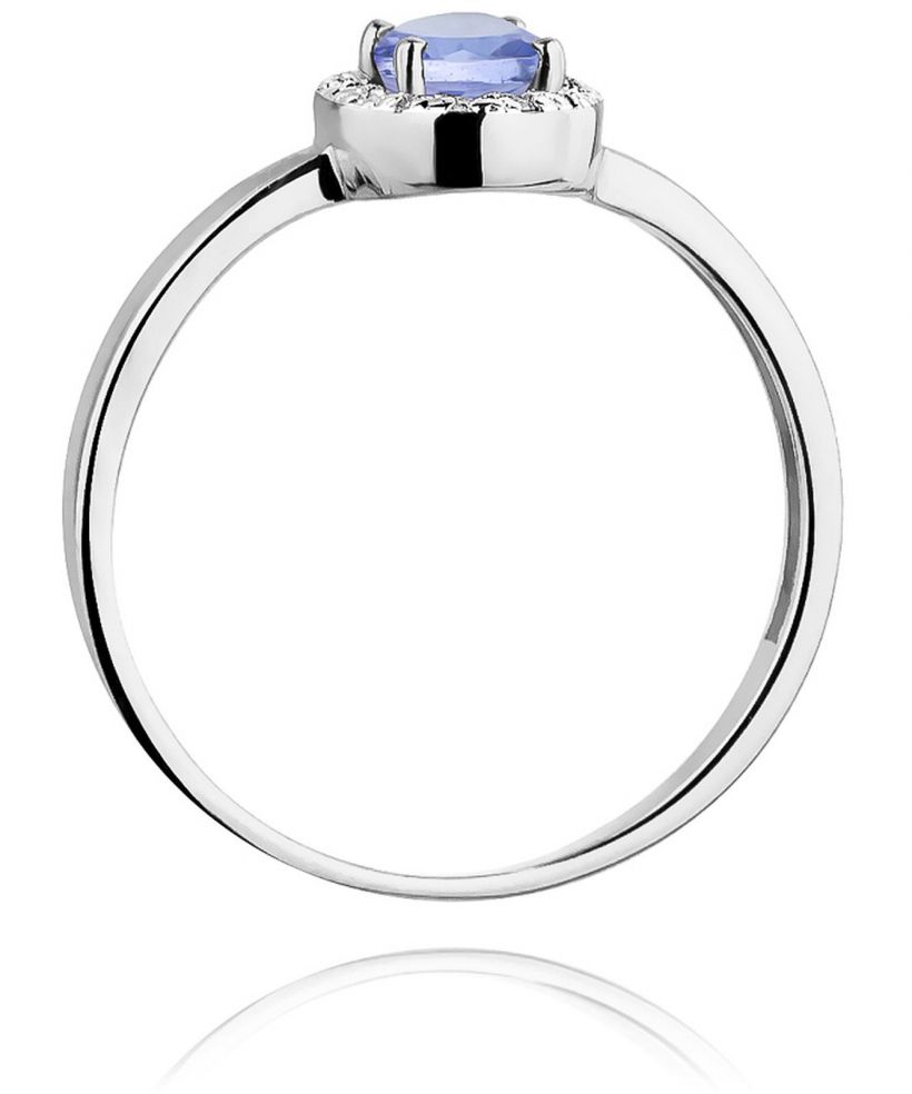 Bonore - Fehér Arany 585 - Tanzanit 0,4 ct gyűrű