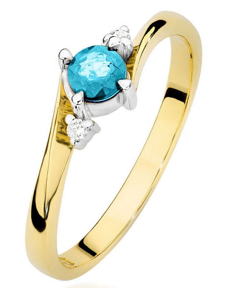 Bonore - Arany 585 - Topáz 0,25 ct gyűrű