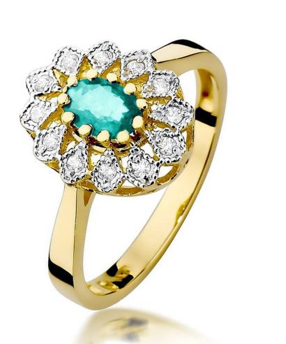 Bonore - Arany 585 - Smaragd 0,4 ct gyűrű
