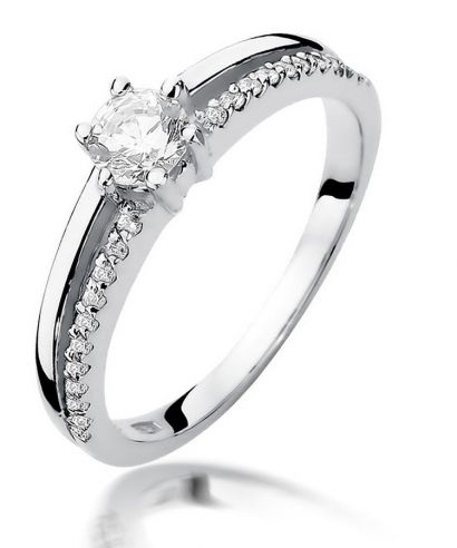 Bonore - Fehér Arany 585 - Gyémánt 0,3 ct gyűrű
