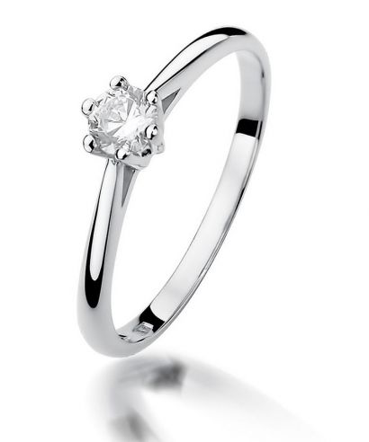 Bonore - Fehér Arany 585 - Gyémánt 0,15 ct gyűrű