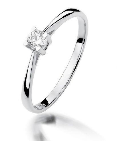 Bonore - Fehér Arany 585 - Gyémánt 0,15 ct gyűrű
