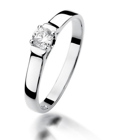 Bonore - Fehér Arany 585 - Gyémánt 0,18 ct gyűrű