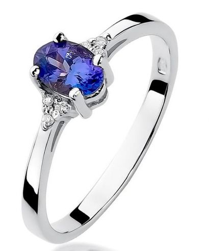 Bonore - Fehér Arany 585 - Tanzanit 0,4 ct gyűrű