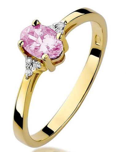 Bonore - Arany 585 - Rózsaszínű Topáz 0,5 ct gyűrű