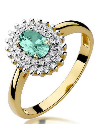 Bonore - Arany 585 - Smaragd 0,4 ct gyűrű