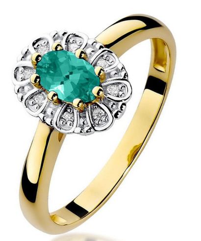 Bonore - Arany 585 - Smaragd 0,4 ct gyűrű