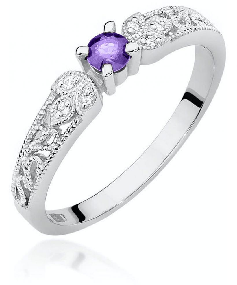 Bonore - Fehér Arany 585 - Tanzanit 0,1 ct gyűrű
