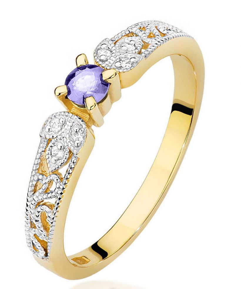Bonore - Arany 585 - Tanzanit 0,1 ct gyűrű