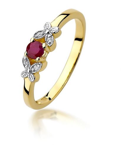 Bonore - Arany 585 - Rubin 0,15 ct gyűrű