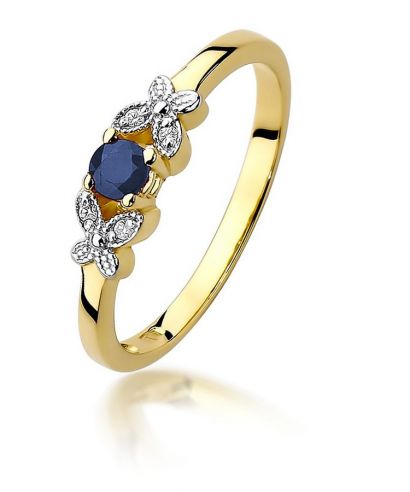 Bonore - Arany 585 - Zafír 0,15 ct gyűrű