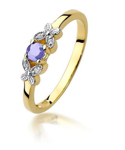 Bonore - Arany 585 - Tanzanit 0,15 ct gyűrű