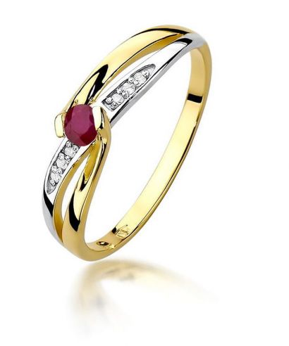 Bonore - Arany 585 - Rubin 0,15 ct gyűrű