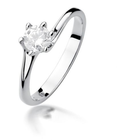 Bonore - Fehér Arany 585 - Gyémánt 0,5 ct gyűrű