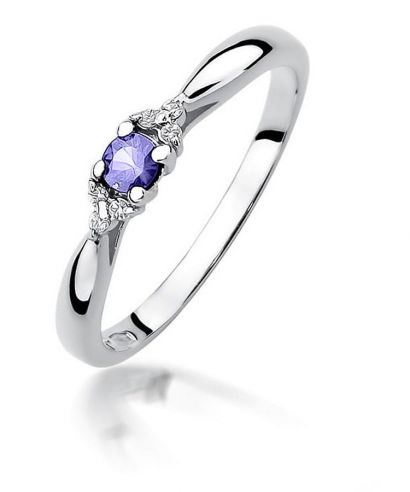 Bonore - Fehér Arany 585 - Tanzanit 0,15 ct gyűrű
