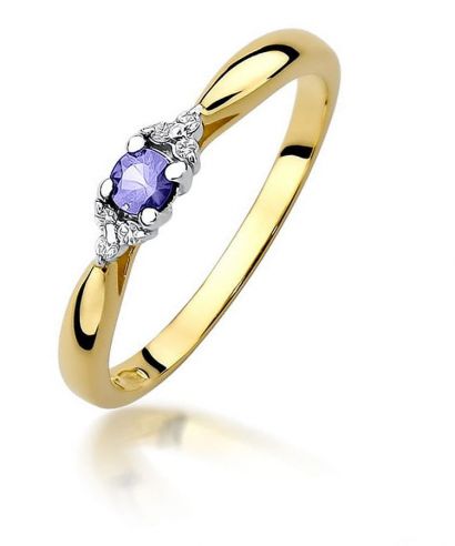Bonore - Arany 585 - Tanzanit 0,15 ct gyűrű