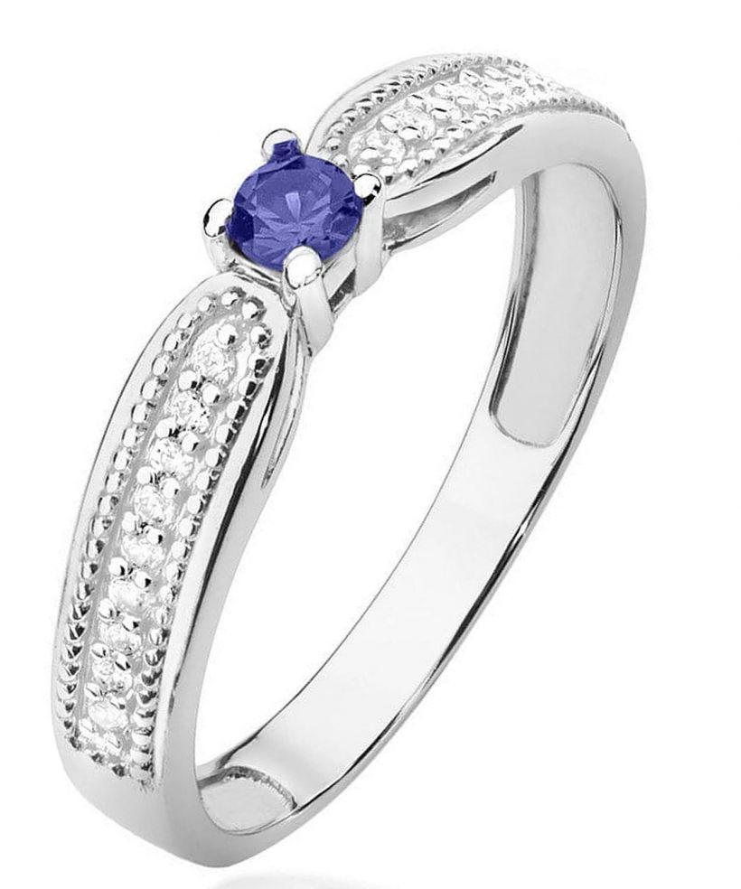 Bonore - Fehér Arany 585 - Tanzanit 0,15 ct gyűrű