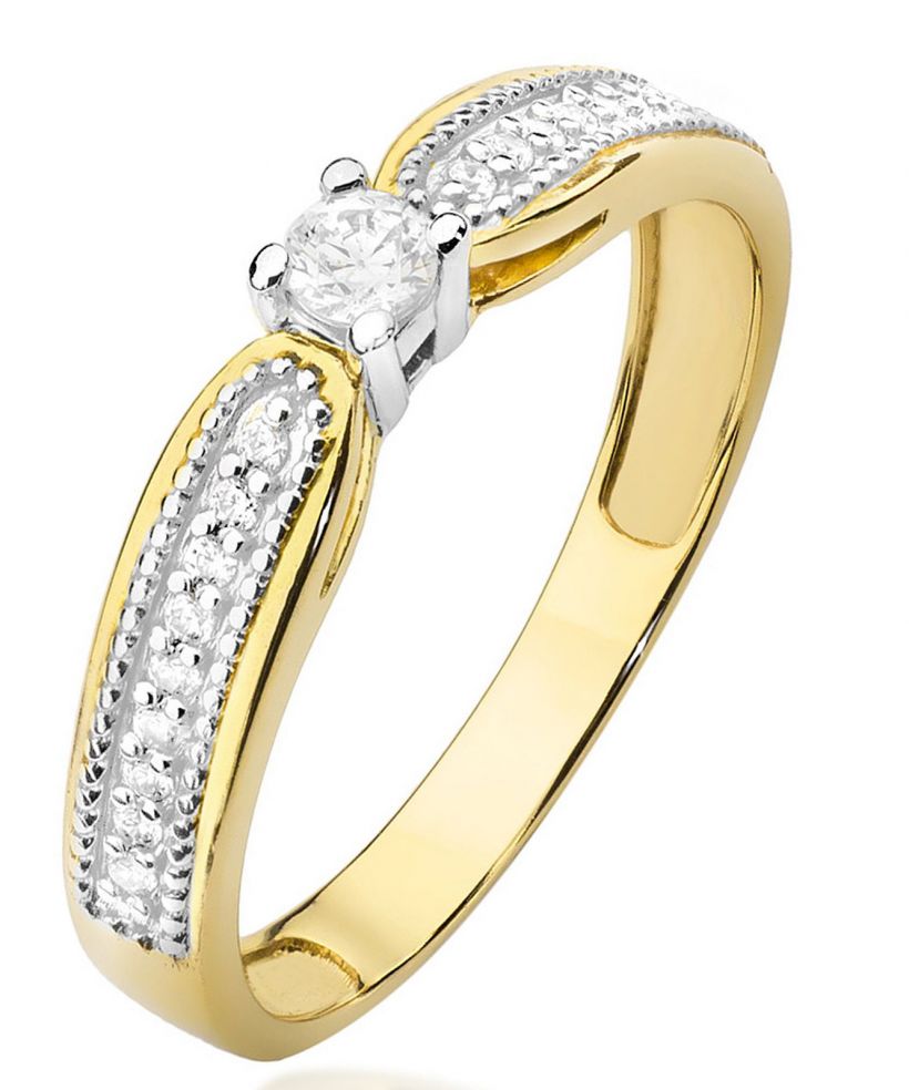 Bonore - Arany 585 - Gyémánt 0,08 ct gyűrű