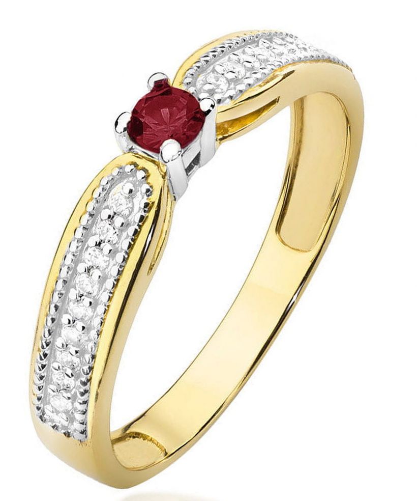 Bonore - Arany 585 - Rubin 0,15 ct gyűrű
