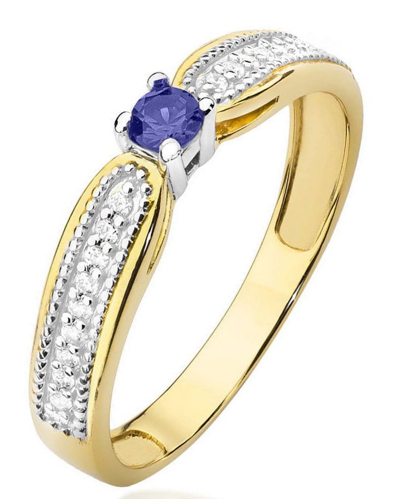Bonore - Arany 585 - Tanzanit 0,15 ct gyűrű