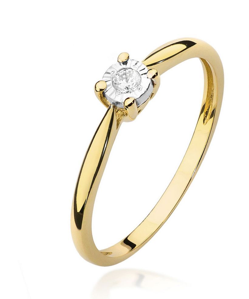 Bonore - Arany 585 - Gyémánt 0,08 ct gyűrű