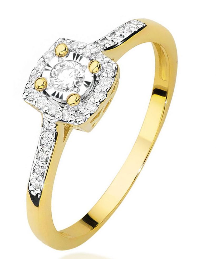 Bonore - Arany 585 - Gyémánt 0,08 ct gyűrű