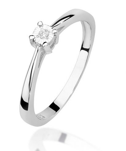 Bonore - Fehér Arany 585 - Gyémánt 0,02 ct gyűrű
