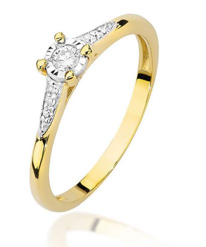 Bonore - Arany 585 - Gyémánt 0,08 ct gyűrű