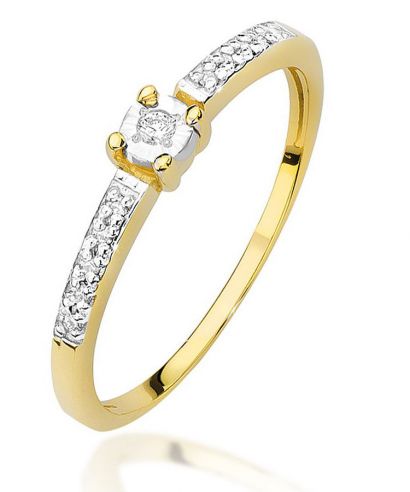 Bonore - Arany 585 - Gyémánt 0,02 ct gyűrű