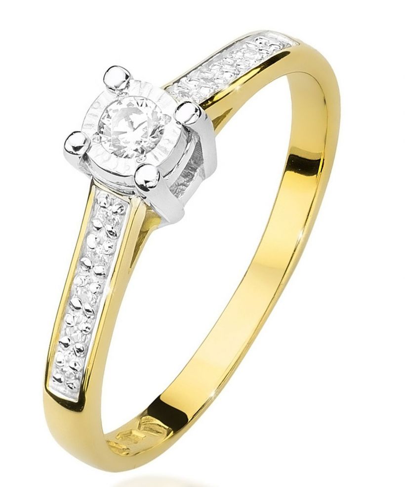 Bonore - Arany 585 - Gyémánt 0,08 ct gyűrű