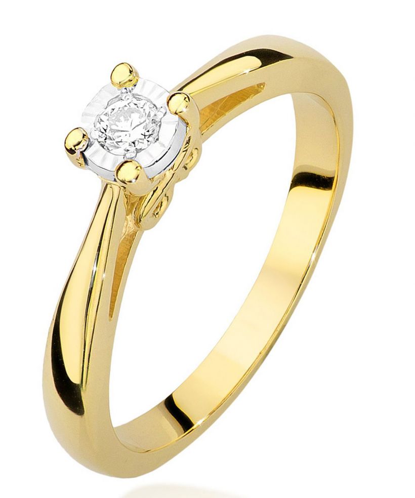 Bonore - Arany 585 - Gyémánt 0,08 ct gyűrű