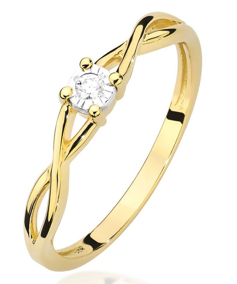 Bonore - Arany 585 - Gyémánt 0,03 ct gyűrű