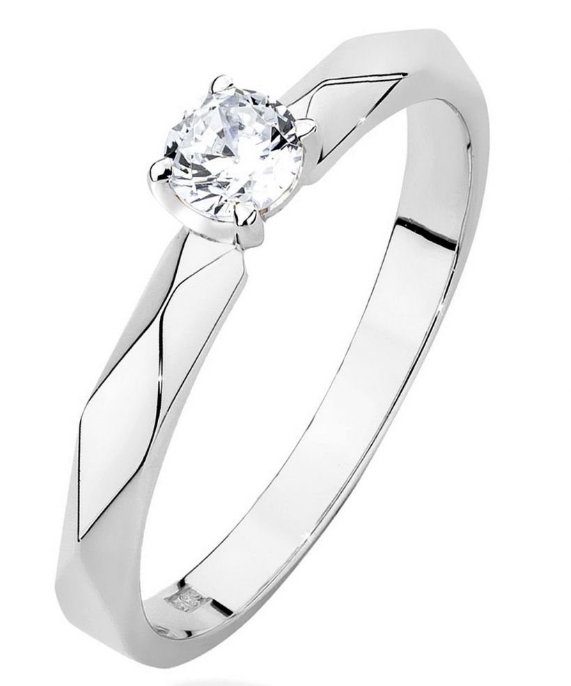 Bonore - Fehér Arany 585 - Gyémánt 0,2 ct gyűrű