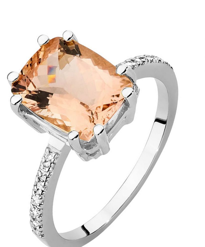 Bonore - Fehér Arany 585 - Morganit 2,8 ct gyűrű
