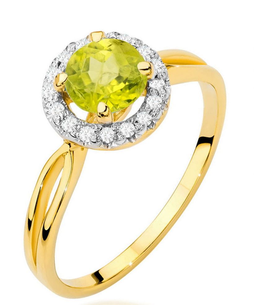Bonore - Arany 585 - Olivin 0,9 ct gyűrű