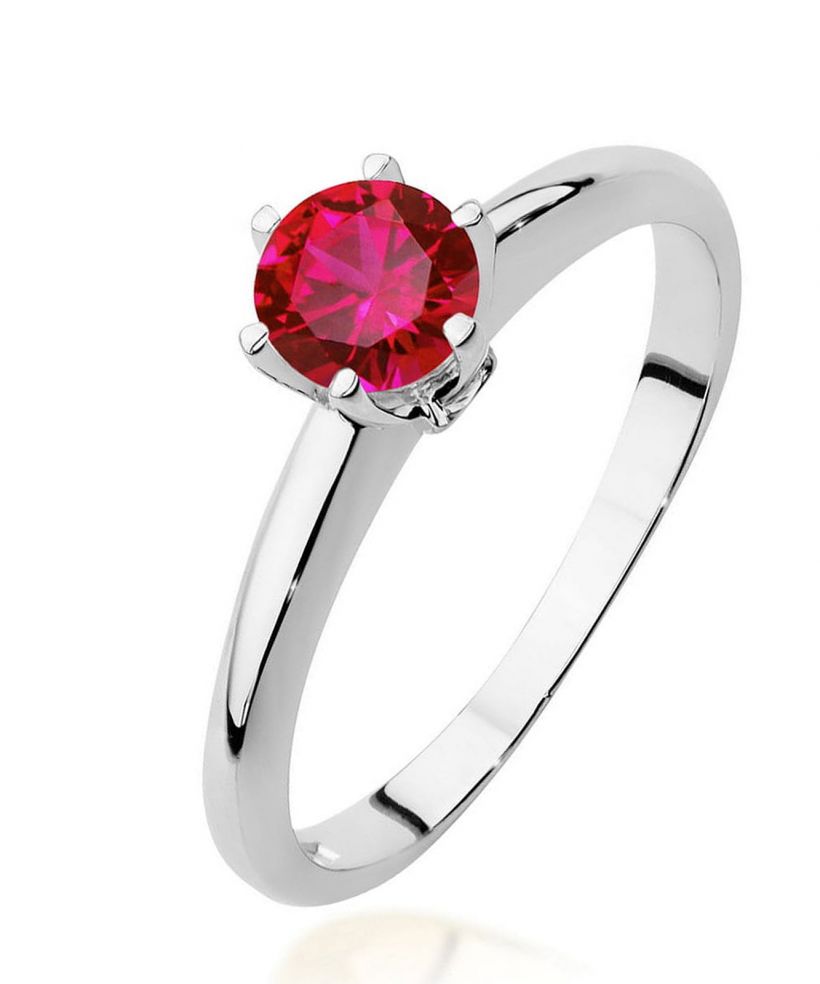 Bonore - Fehér Arany 585 - Rubin 0,6 ct gyűrű