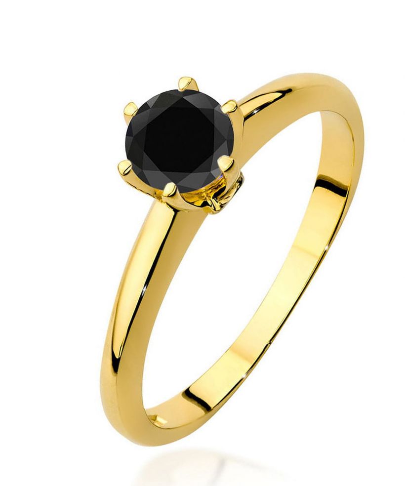 Bonore - Arany 585 - Fekete Gyémánt 0,5 ct gyűrű