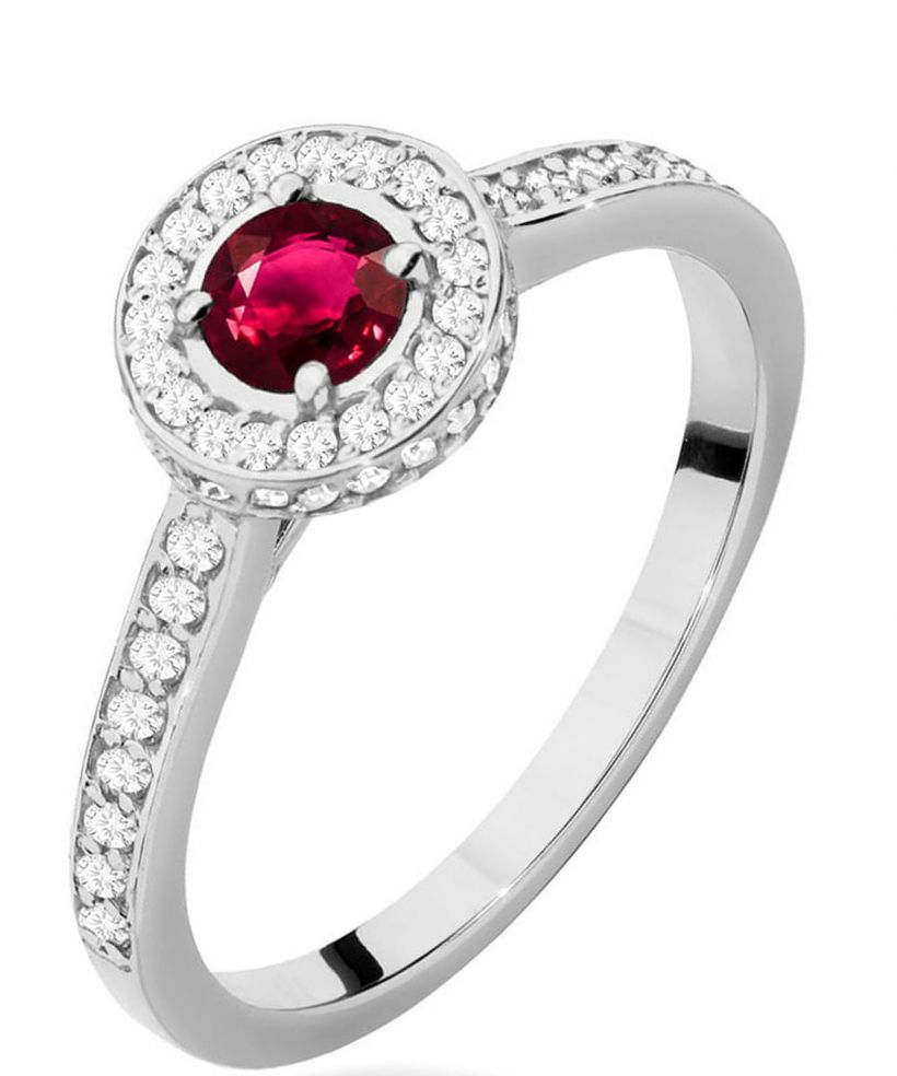 Bonore - Fehér Arany 585 - Rubin 0,35 ct gyűrű
