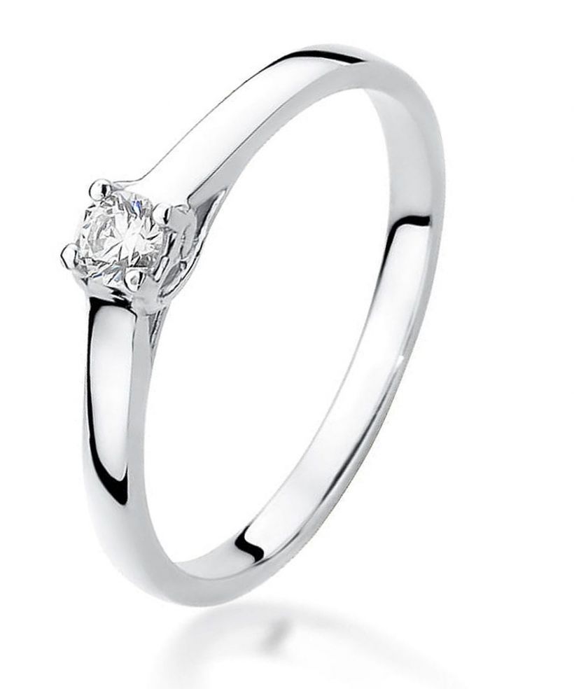 Bonore - Fehér Arany 585 - Gyémánt 0,12 ct gyűrű