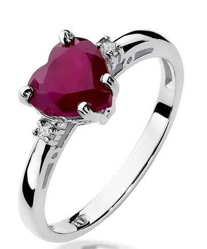 Bonore - Fehér Arany 585 - Rubin 1,7 ct gyűrű