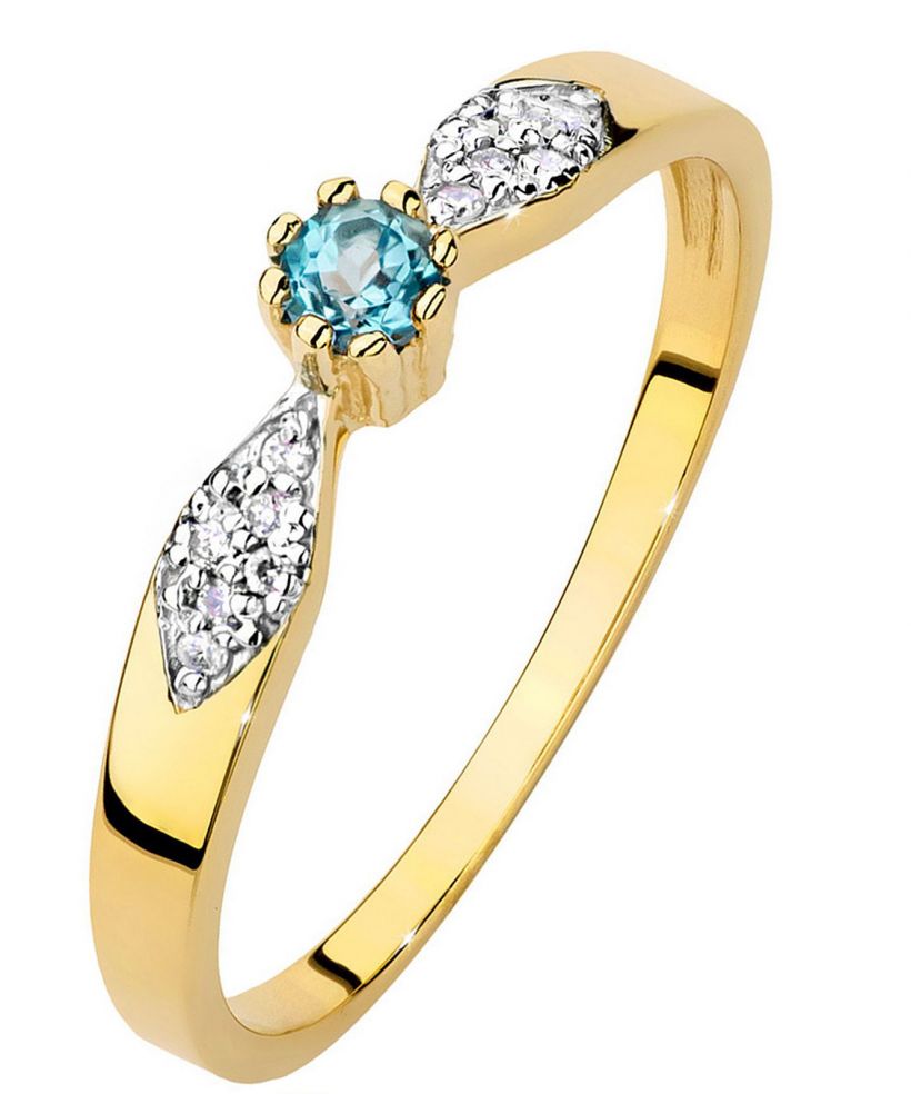 Bonore - Arany 585 - Topáz 0,15Ct ct gyűrű