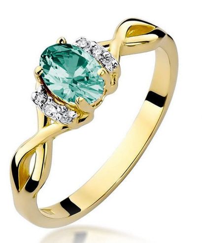 Bonore - Arany 585 - Smaragd 0,4 ct gyűrű