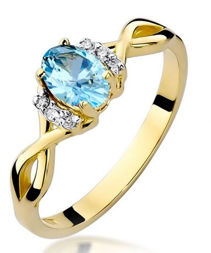 Bonore - Arany 585 - Topáz 0,5 ct gyűrű