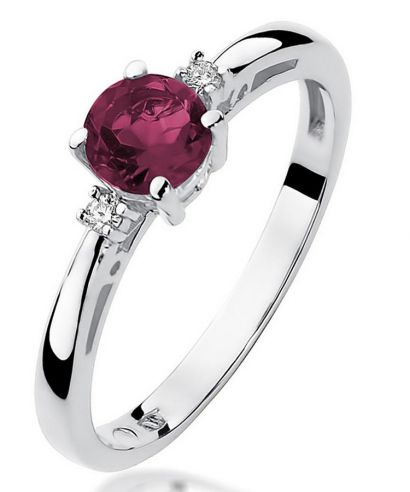 Bonore - Fehér Arany 585 - Rubin 0,6 ct gyűrű